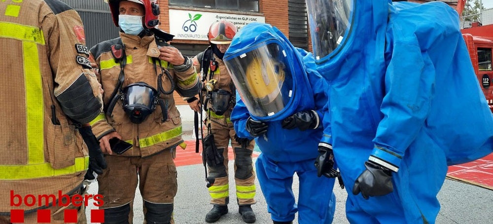 Foto portada: incident químic a Sabadell. Foto: Bombers via Twitter.