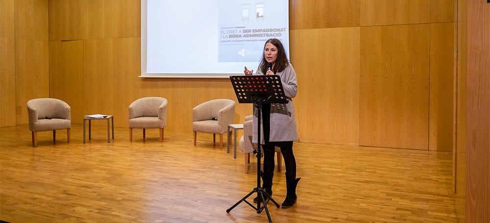Foto portada: la Síndica Municipal de Greuges de Sabadell. Autor: Gemma Vives.