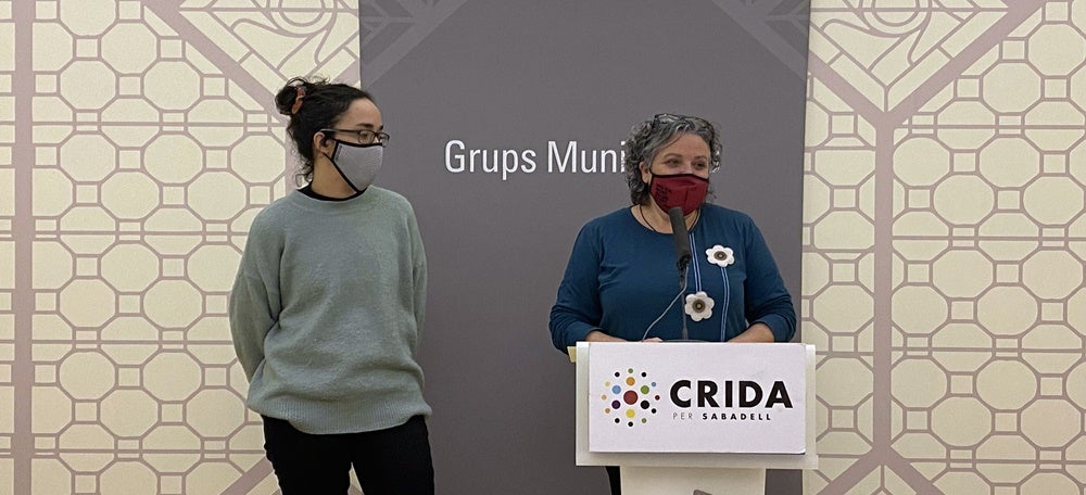 Les regidores de la Crida Anna Lara i Nani Valero. 
Autor: Raquel Triano.