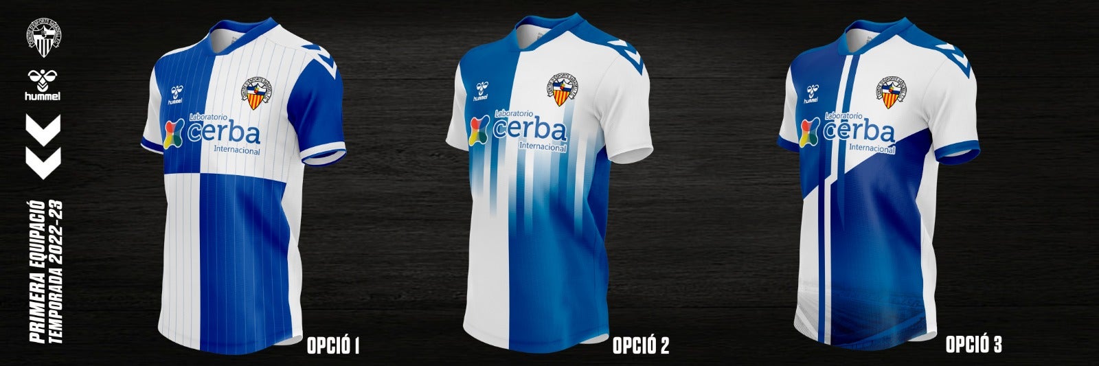 Les opcions de la primera samarreta del Sabadell 2022-23