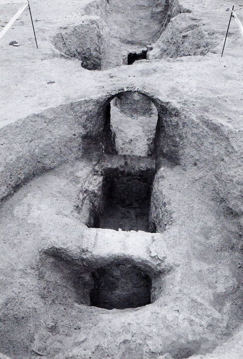 Detall d'un forn circular.