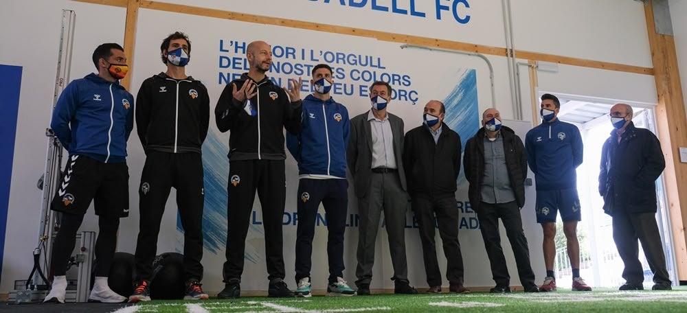 Foto portada: inauguració del gimnàs al gol nord de la Nova Creu Alta. Autor: CE Sabadell / cedida. 