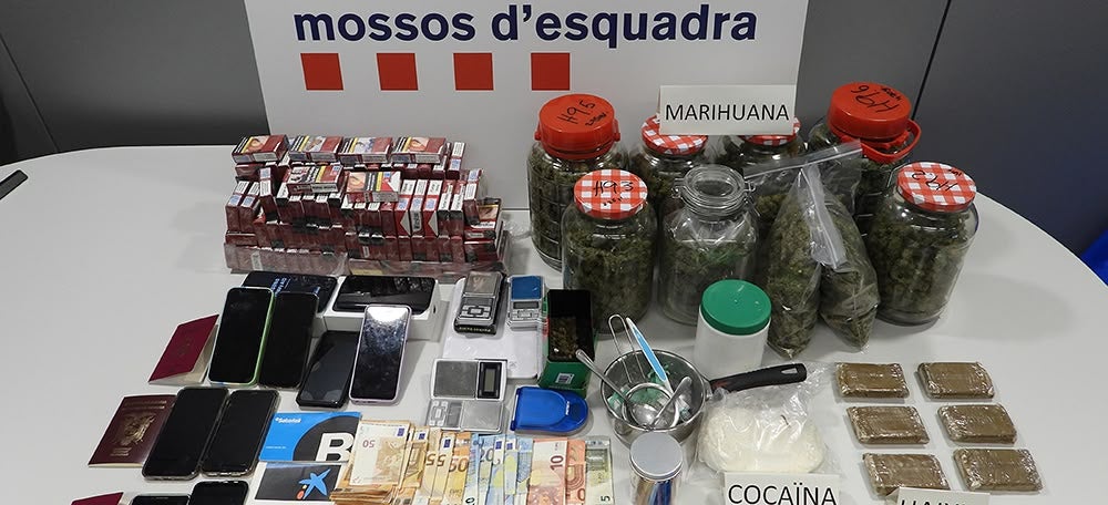 Material confiscat per la Policia. Autor: Mossos