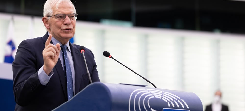HRVP Borrell in the plenary session during the foreign interference in all democratic processes in the EU debate