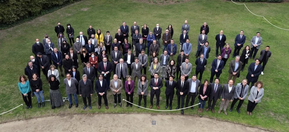 Acord per la qualitat de l'aire, al Palau de Pedralbes. Autor: cedida.