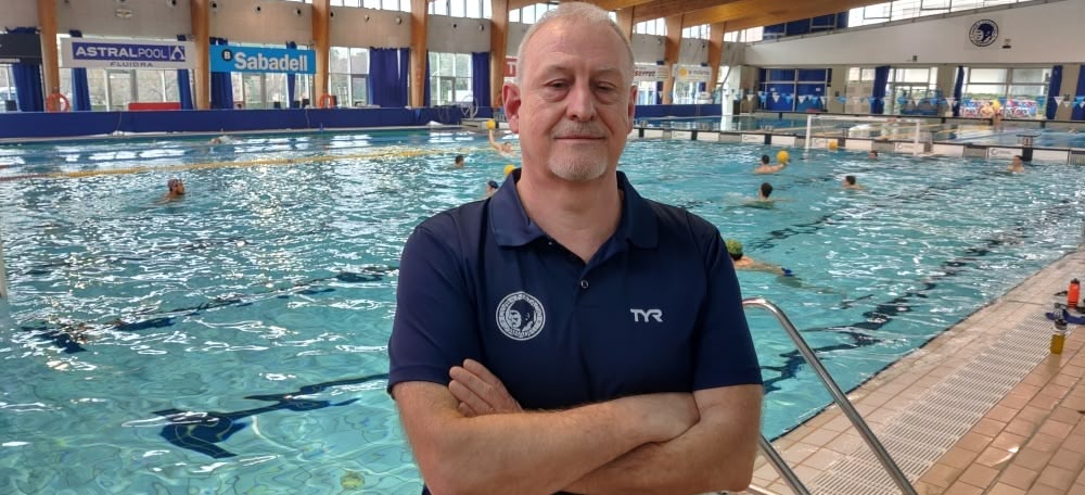 Quim Colet, entrenador del CN Sabadell masculí de waterpolo. Autor: J.Sánchez