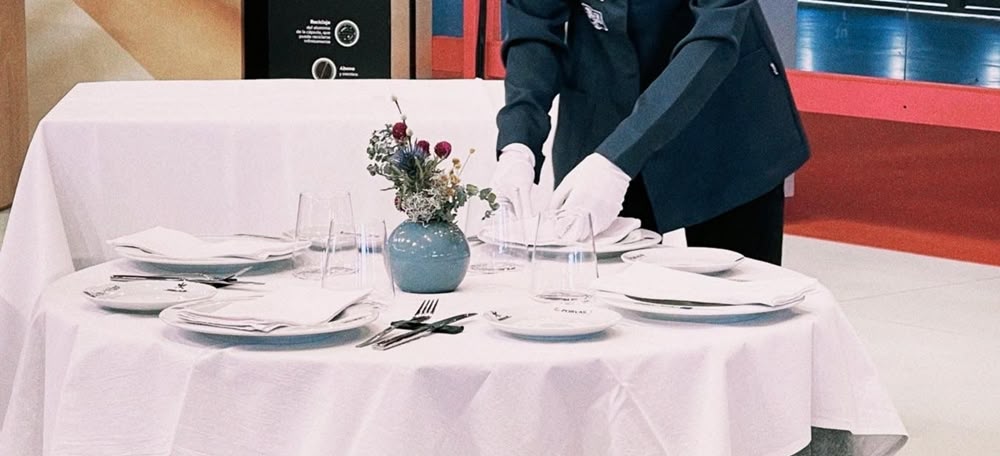 Taula muntada per la sabadellenca Mireia Riba, reconeguda com la millor cambrera del país. Autor: cedida.