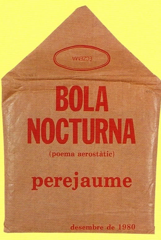 Bola nocturna, Perejaume. Êzcema, n. 13, desembre 1980.