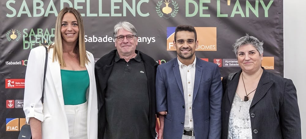 Foto portada: els finalistes presents a l'acte, Maica Garcia, Manel Cervantes, Óscar Salguero i Montse Barderi. Autor: J.Peláez. 