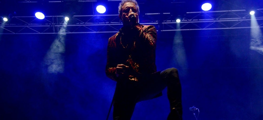 El vocalista dels M Clan, durant el concert a l'Observa, al maig de 2022. Autor: David B. 