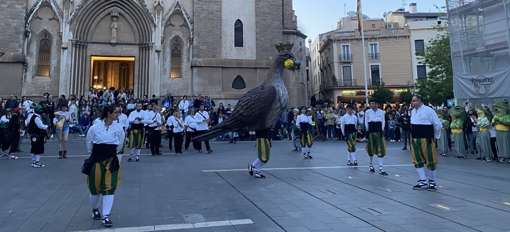 L'Àguila de Sabadell, al Seguici Festiu de la Vigília de l'Aplec. Autora: J. Ramon