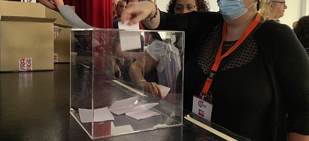 Votació per escollir la nova secretària general a la UGT del Vallès Occidental. Autora: J. Ramon