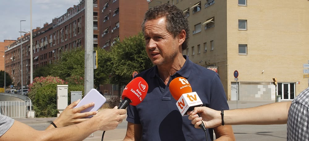 El portaveu municpial de Junts, Lluis Matas, aquest dijous. Autora: Lucía Marín. 