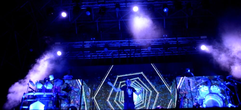 El vocalista i 'alma máter' de La Casa Azul, Guille Milkiway. Autor: David B.