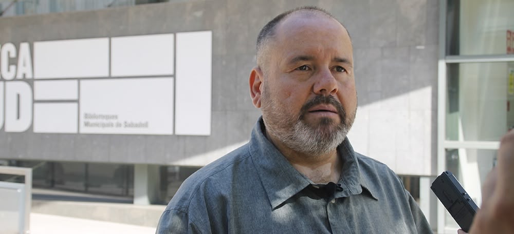 Joan Mena, alcaldable d'En Comú Podem Sabadell. Autora: Lucia Marin