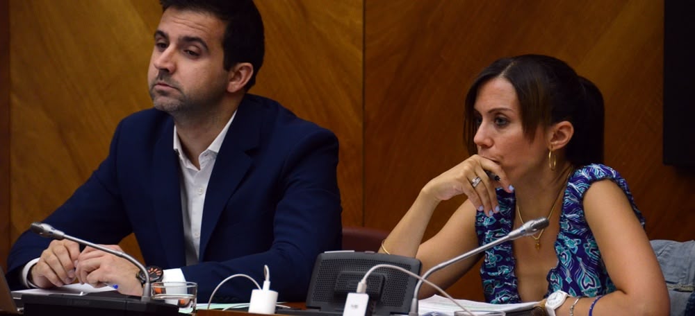 La dupla Gibert-Farrés, a la sala de plens. Autor: David B.