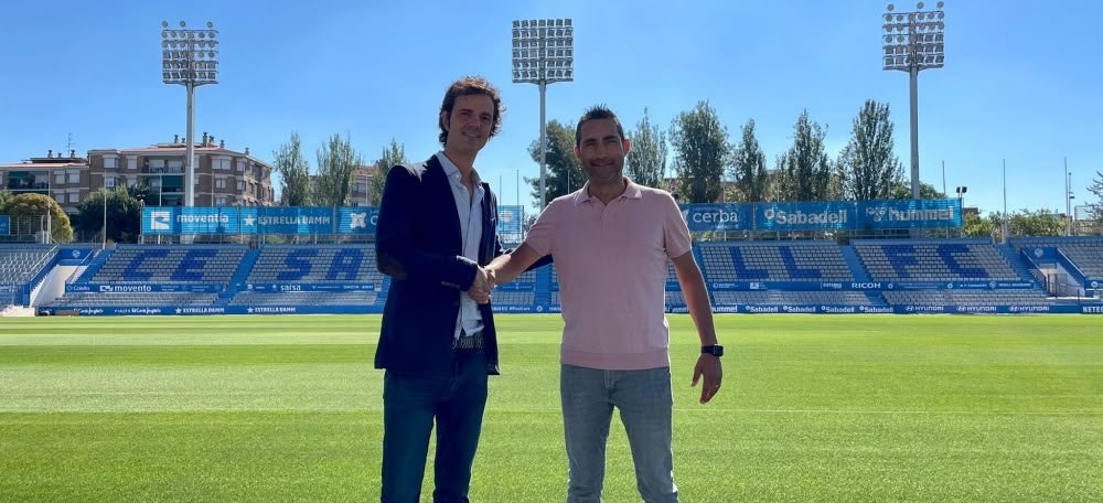 Bruno Batlle i el nou director esportiu Gerard Escoda. Foto: CES