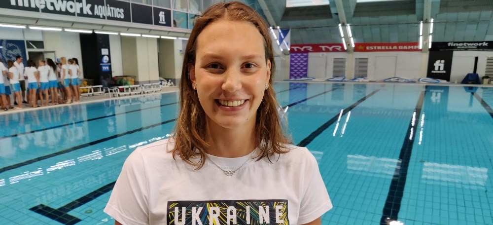 Marta Fiedina, l'estrella de la selecció d'Ucraina de natació artística. Autor: J.Sánchez