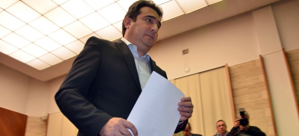 Foto portada: Manuel Bustos, tot just anunciar la seva dimissió com alcalde, al febrer de 20213. Autor: David B.