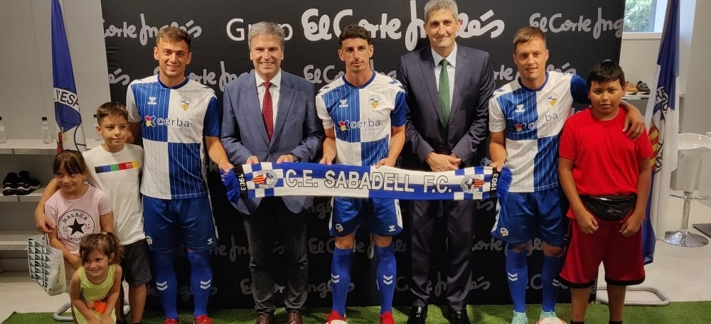 Adan, Eudald i Corbalán amb Jordi Romañach i Ignasi Busquets (El Corte Inglés). Autor: J.Sánchez