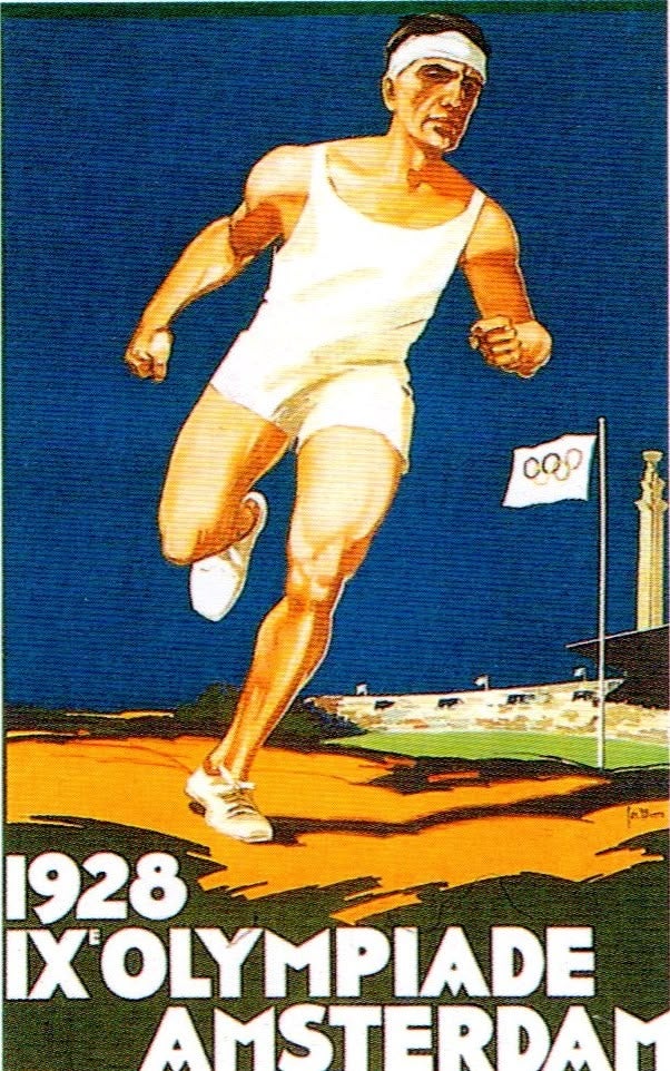 Cartell dels Jocs Olímpics d'Amsterdam.