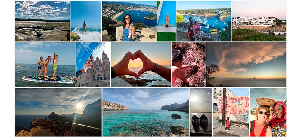 Foto portada: selecció d'algunes fotos rebudes en el concurs #EstiuSabadell22. 