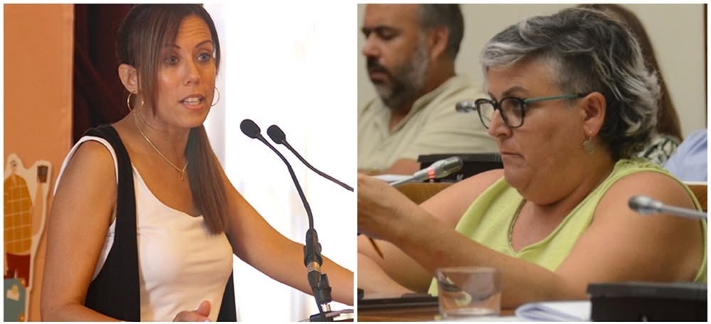 Foto portada: l'alcaldessa de Sabadell, Marta Farrés, i la portaveu de la Crida, Nani Valero. 