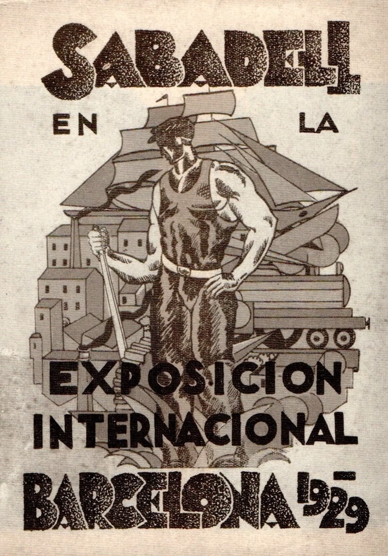 Portada del llibre que es donava als visitants a Sala Sabadell.