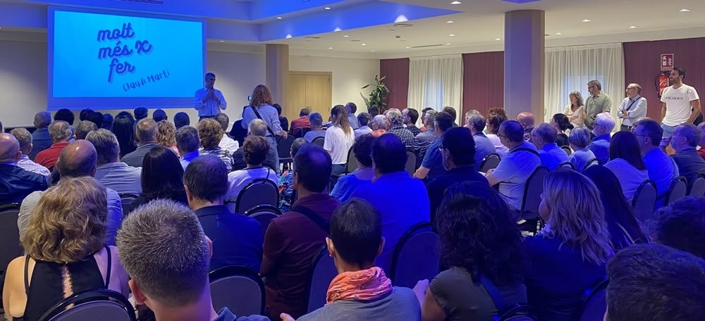 Claudi Marí a l'Hotel Verdi, aquest divendres. Autora: J. Ramon