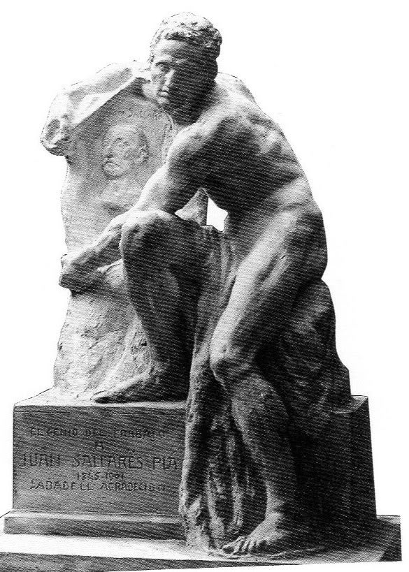 Projecte original del monument de Josep Clarà