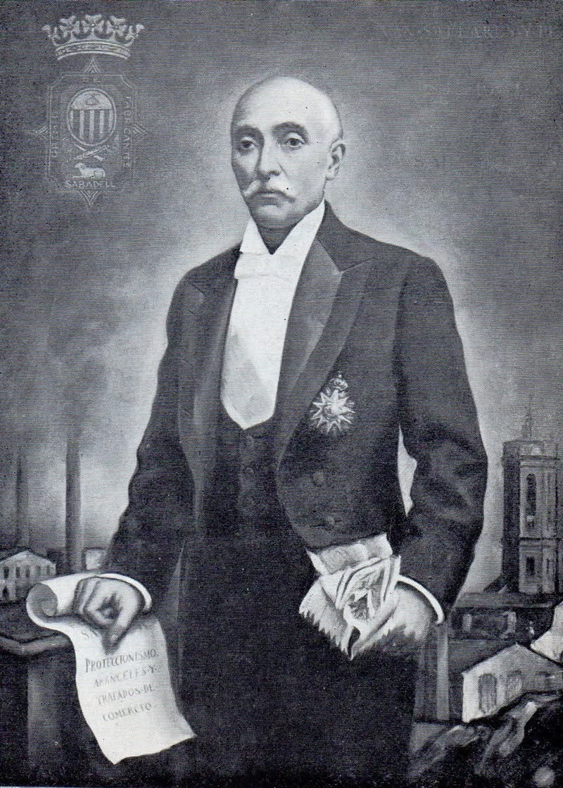 Retrat de Sallarès i Pla per Antoni VIla Arrufat.