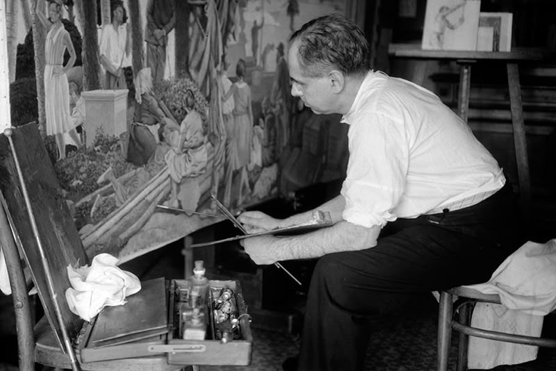 'Apa', al seu estudi. Font: Real Academia de la Historia.