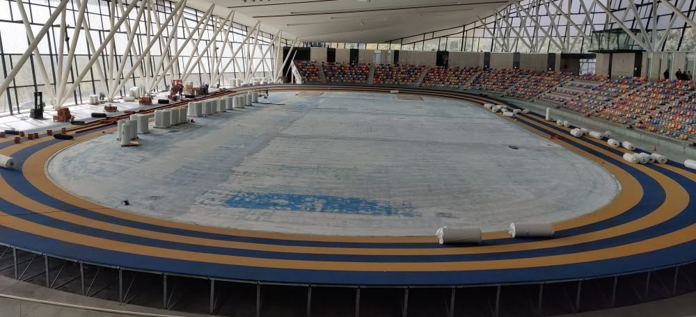 Així està la Pista Coberta d'Atletisme. Autor: J.Sánchez