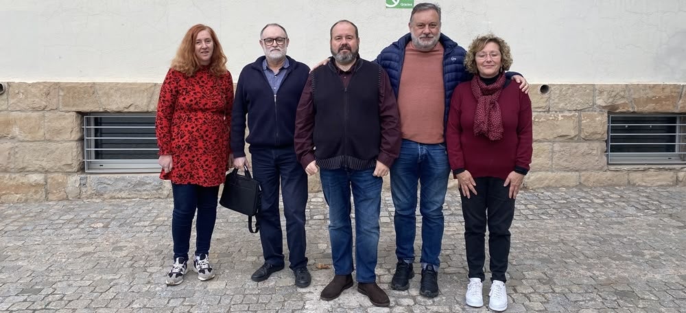 Joan Mena i el seu equip, aquest dissabte a Cal Balsach. Autora: J. Ramon