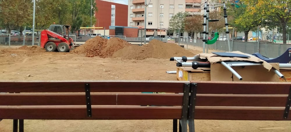 Las actuales obras, esta semana. Autor: J.A. 