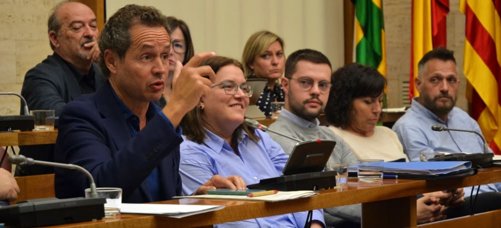 El regidor Lluis Matas, al ple. Autor: J.d.A.