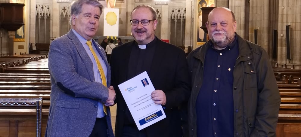 Foto portada: a l'esquerra, Amadeu Papiol, a Sant Fèlix. Autor: cedida.