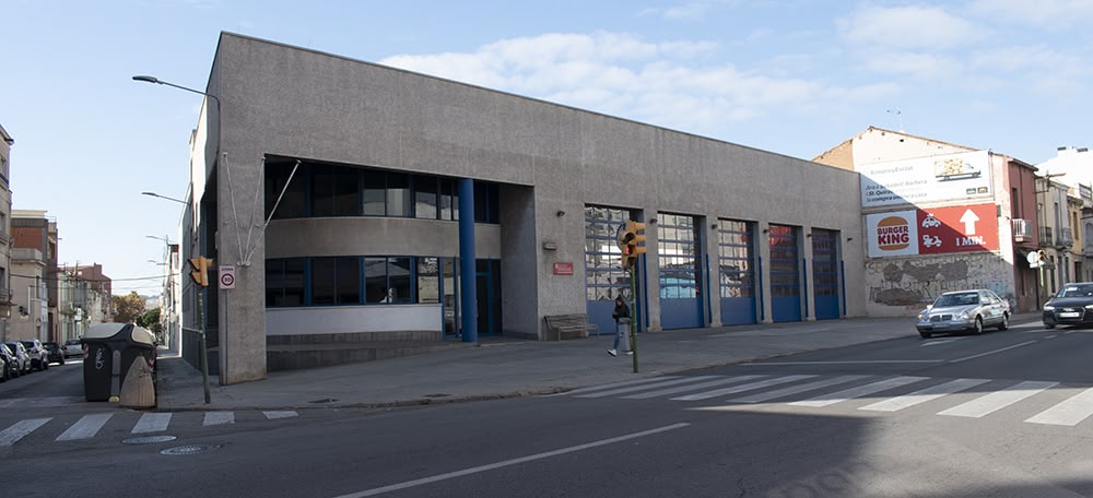 Exterior del Parc de Bombers, el 2 de desembre de 2022. Autor: Izan Vizuete. 