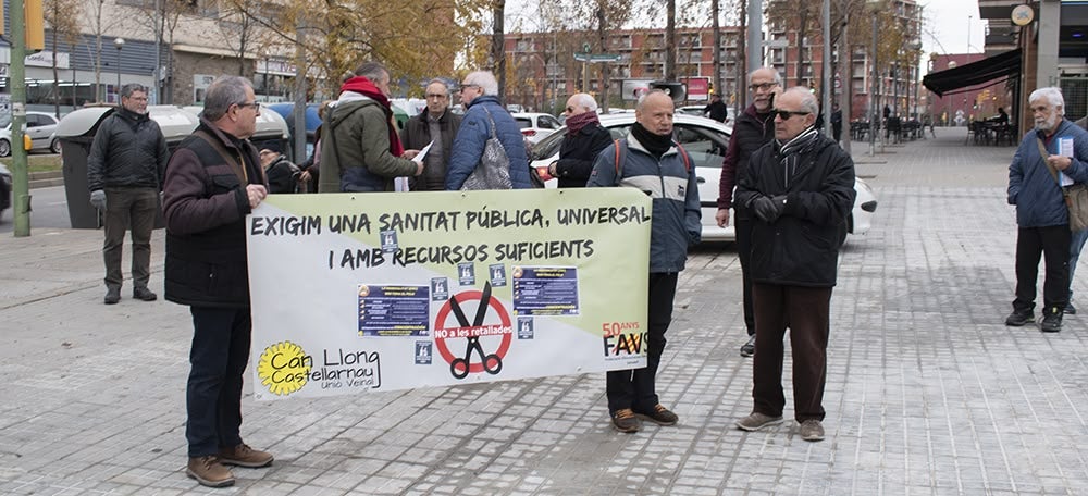 Concentració en contra del CAP Can Llong. Autor: Izan Vizuete.