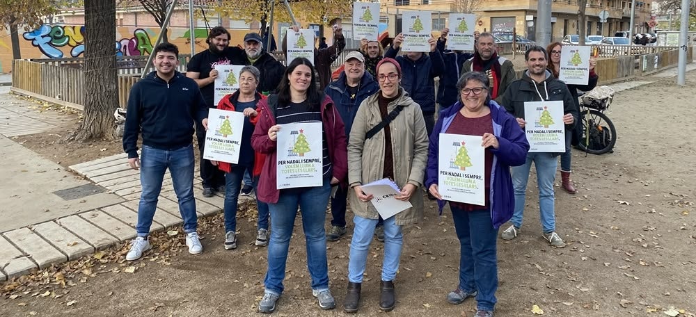 Acte de protesta de la Crida, aquest dimecres. Autora: J. Ramon