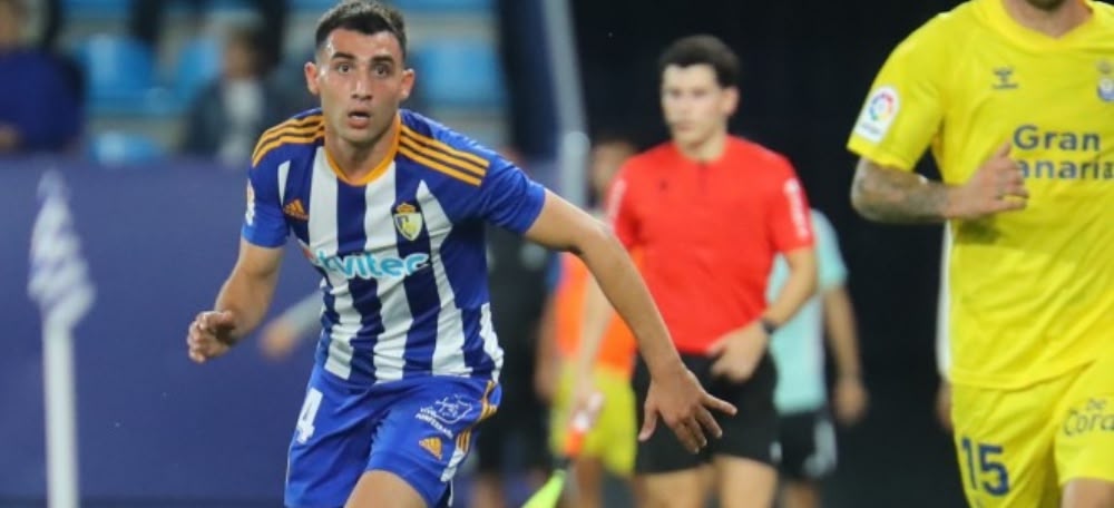 Ricard Pujol jugant amb la Ponferradina: Autor: SD Ponferradina