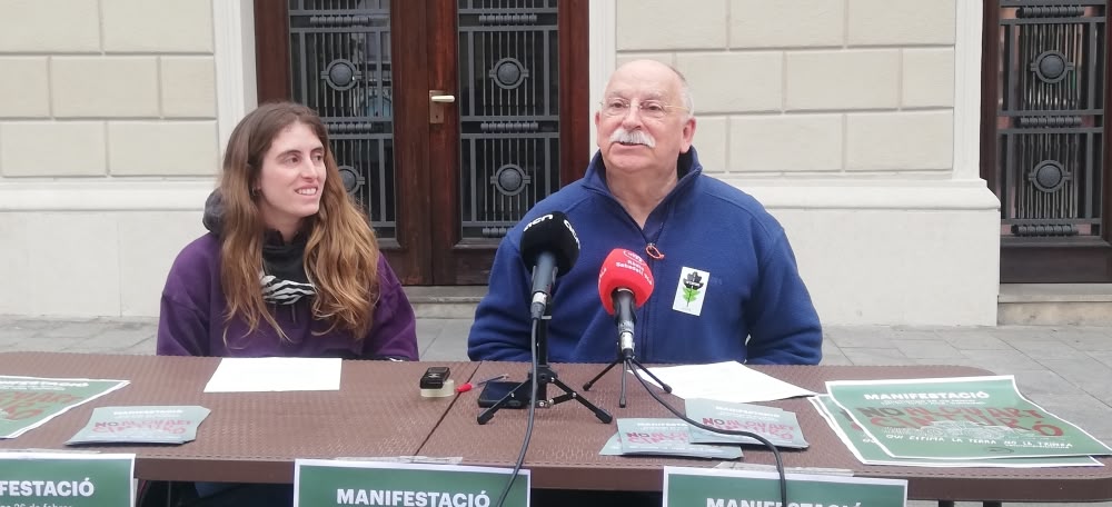 Isidre Soler i Queralt Castañé, a la roda de premsa d'avui. Autor: Jordi M.