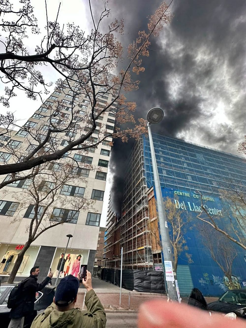 L'incendi des de Francesc Macià. Autor: cedida.