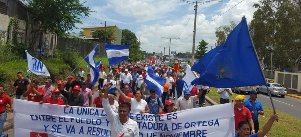 Foto portada: protesta a Nicaragua. Font: Google images, cedida. 