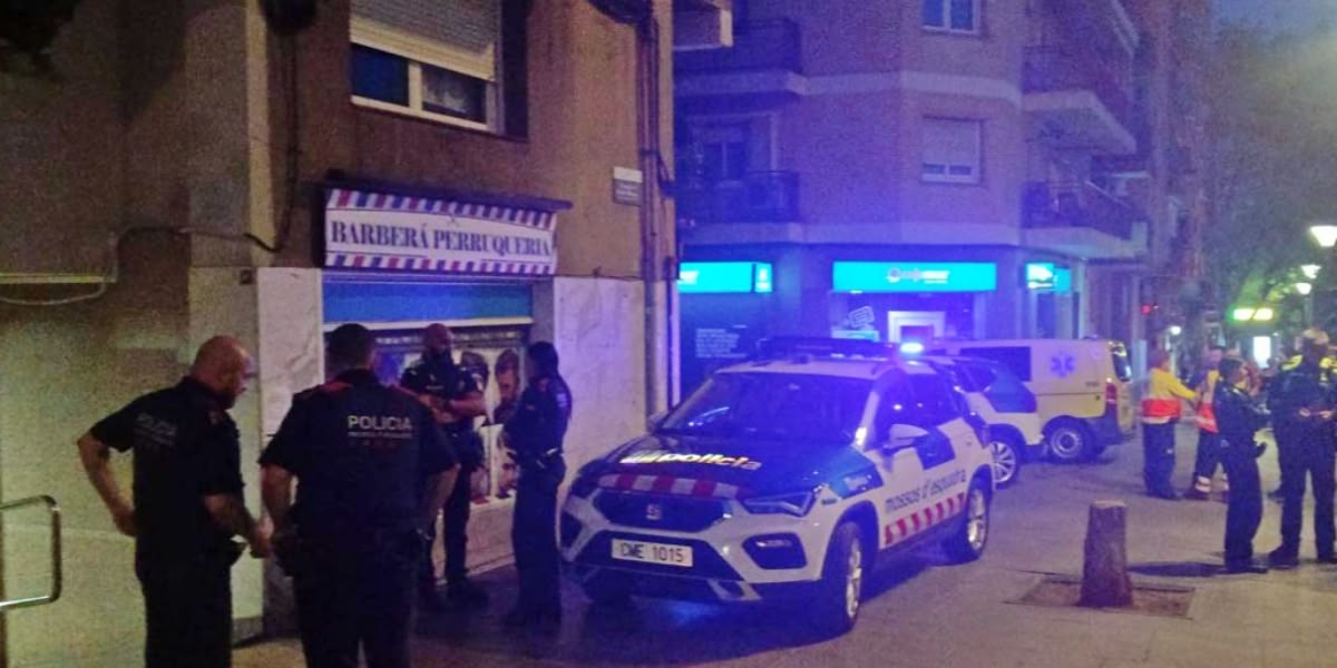 Foto portada: dispositiu policial a Barberà. Autor: cedida. 