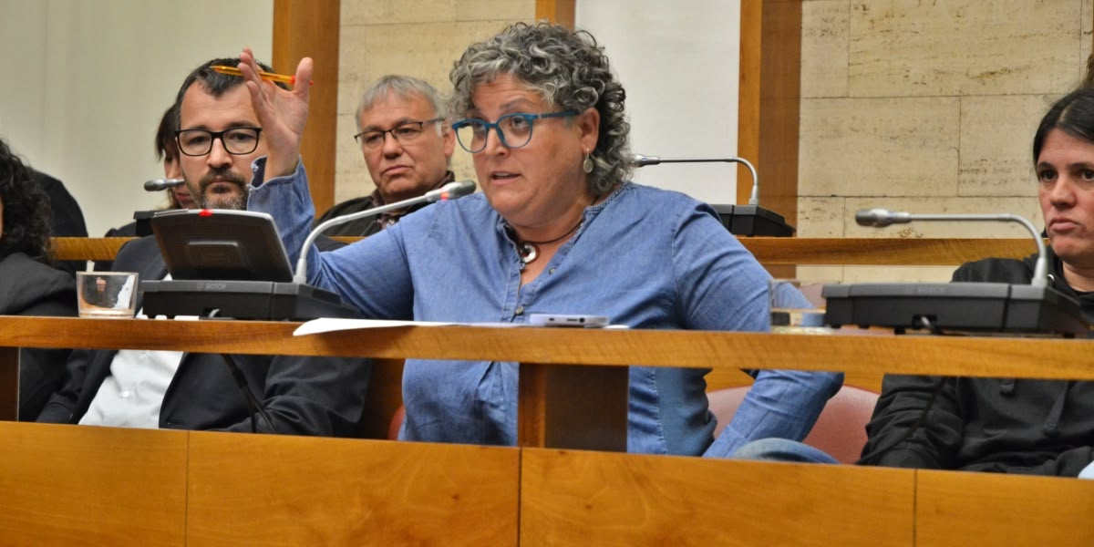 La portaveu de la Crida, Nani Valero. Autor: J.d.A. 