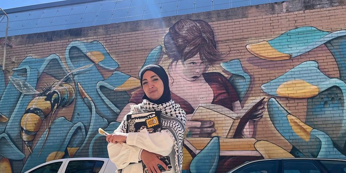 Foto portada: la grafitera activista palestina, Laila Ajjawi. Autor: Sara Cordero. 