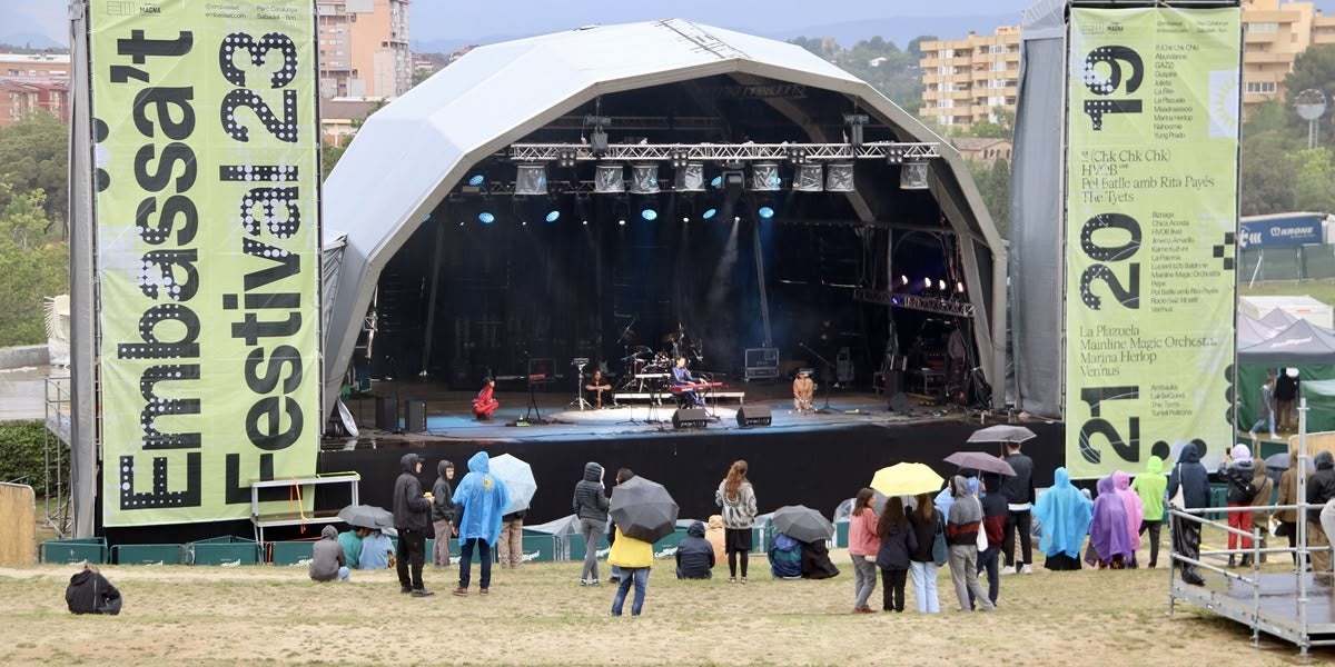 L'escenari principal de l'Embassa't, divendres. Autor: ACN.