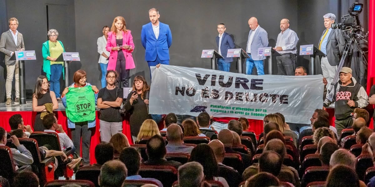 Acció de la PAH. Autor: J.Peláez.