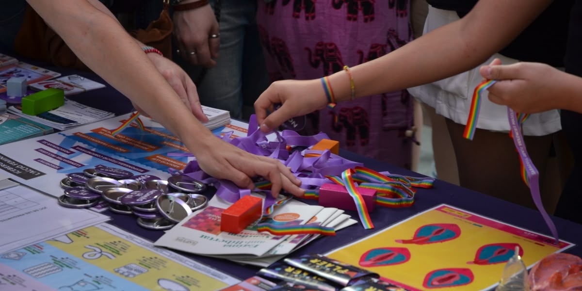Manifestació de l'Orgull de 2023. Plaça de Montserrat Roig. Jordi M.